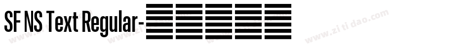 SF NS Text Regular字体转换
